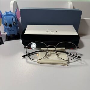 Brand New Gucci GG2141OK Silver Glasses